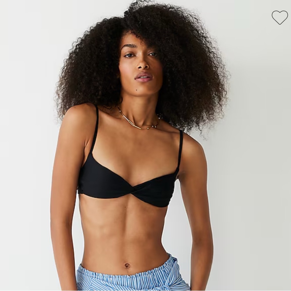 J Crew Strappy twist bikini top